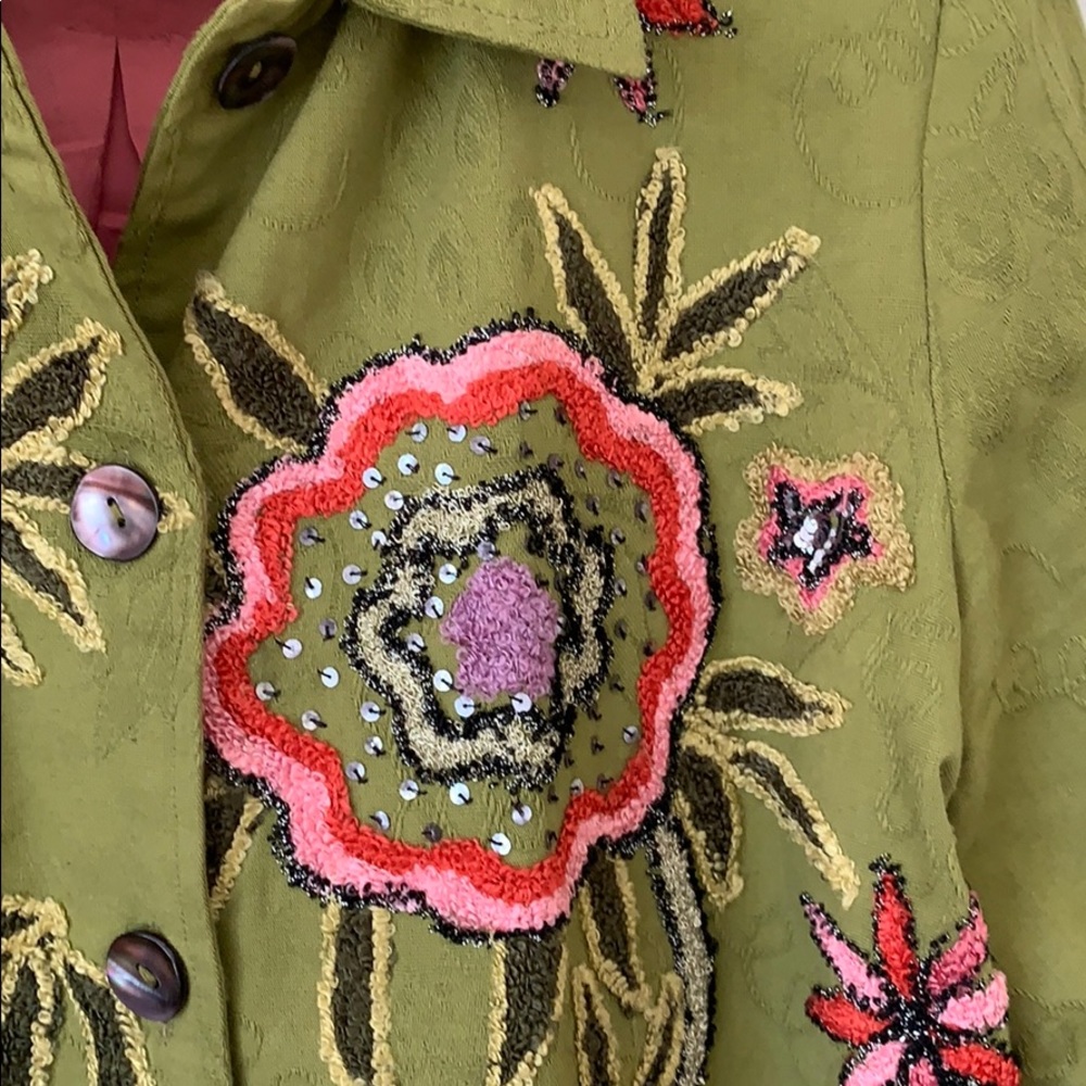 Indigo Moon Embroidered Jacket - image 3